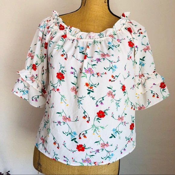 Anthropologie Tops Anthropologie Twine String Floral Blouse M